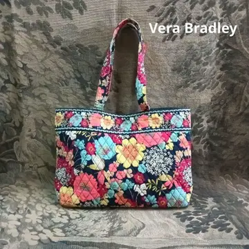 Vera Bradley 꽃무늬 퀼팅 토트백