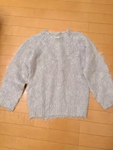 Harley 그레이 모헤어 니트 34