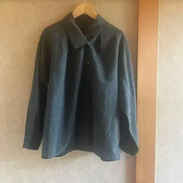 요건 레일 울 셔츠 블라우스