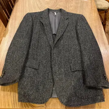 쉽스 해리스 트위드 헤링본 자켓