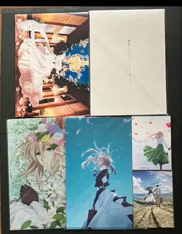 바이올렛 에버가든 클리어 파일 엽서 팜플렛 2