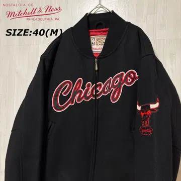 레어 mitchell&ness 바시티 자켓 시카고 불스 울 퀼팅