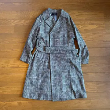 UNITED TOKYO 체스터 코트 글렌체크