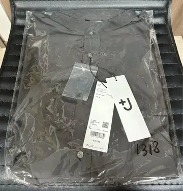 유니클로 +J 수피마 코튼 오버 사이즈 스탠드 카라 셔츠