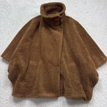 새상품급 FRAMeWORK 프레임워크 보아 판초 코트 케이프 카멜