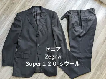 제냐 수트 셋업 쉐도우 스트라이프 super120's 울