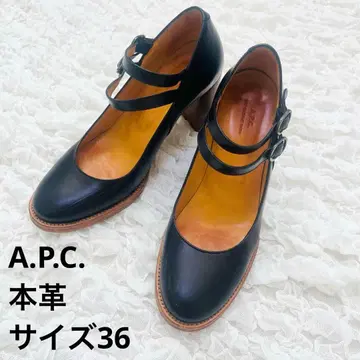 [새상품급] A.P.C. 아페쎄 멜리 스트랩 펌프스 36 천연 가죽