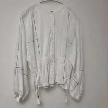 포르트 드 부통 래더 자수 블라우스