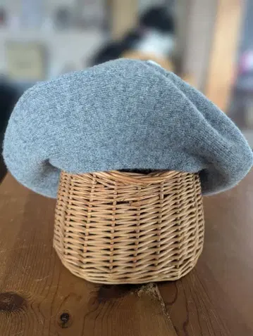 나카가와 마사시치 상점 그레이 울 혼방 베레모 택 포함 미사용 새상품