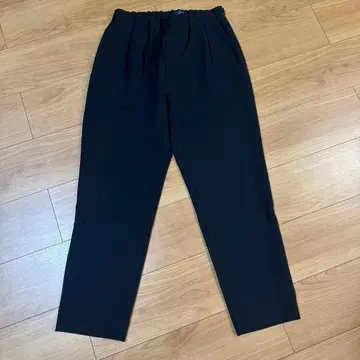 SONO 블랙 허리밴딩 슬랙스