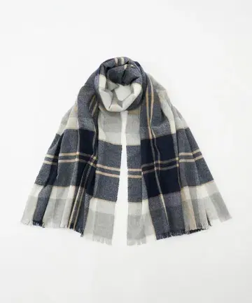 존스턴즈 캐시미어 얇은 소재 대형 스톨