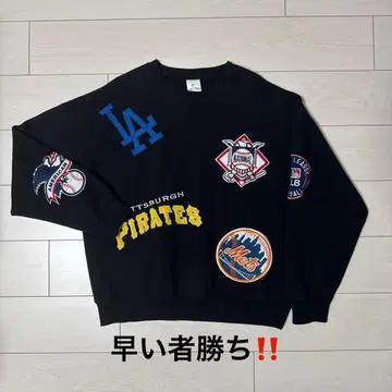 MLB 공식 로고 자수 맨투맨 M 사이즈