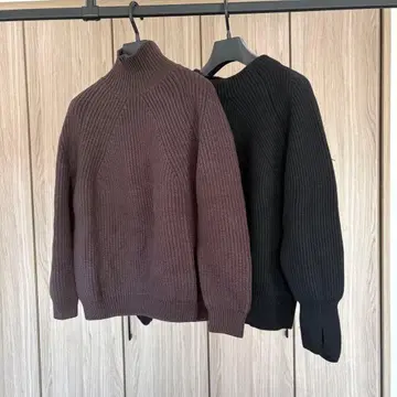 BATONER 터틀넥 스웨터 2색 세트