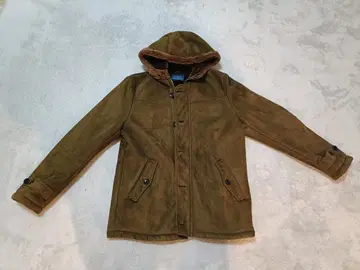 Navy 브라운 더플 코트