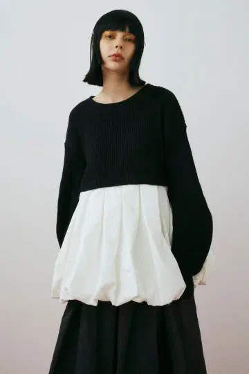 새상품 해린 도트 벌룬 니트