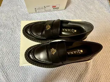 DIANA 블랙 로퍼 23.0