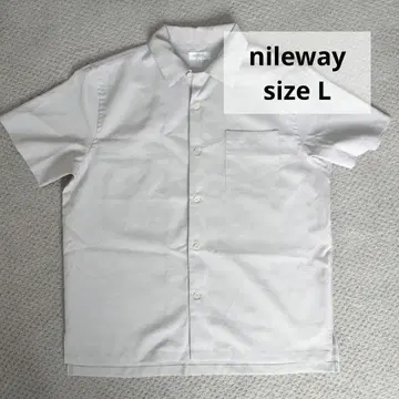 nileway 반팔 셔츠 L 사이즈 베이지 계열