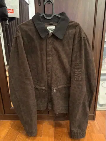 ZARA 레오파드 무늬 브라운 자켓 L 사이즈