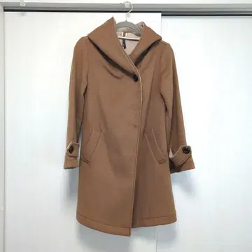 후드 부착 코트 카멜 UNTITLED