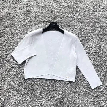 폭시 38 화이트 스퀘어 가디건