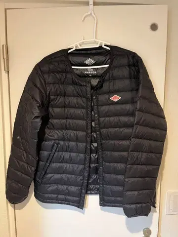 블랙 다운 자켓 퀼팅