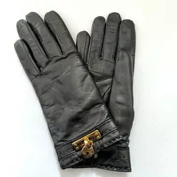 미사용 새상품 Sermoneta Gloves 셀모네타 가죽 장갑 블랙