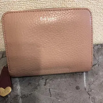 새상품급 Paul Smith 핑크 베이지 접이식 지갑