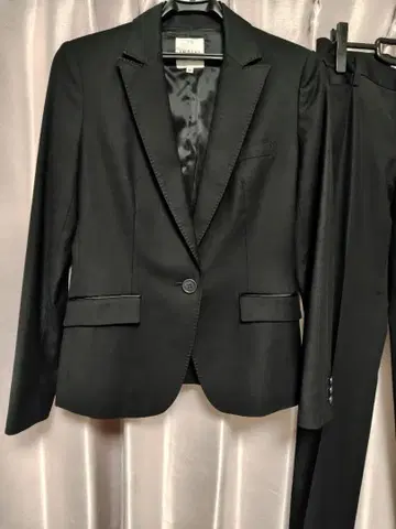 INDIVI 수트 셋업 상하의 38 블랙