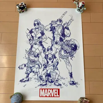 마블 포스터 4장 세트