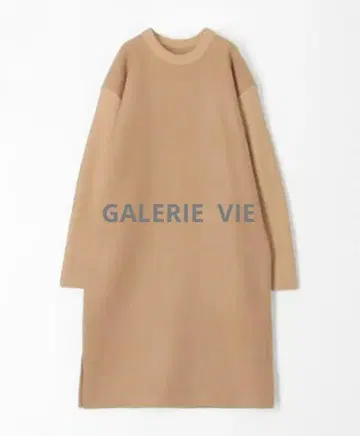 컨디션 최상 GALERIE VIE 멜톤 콤비 크루넥 원피스
