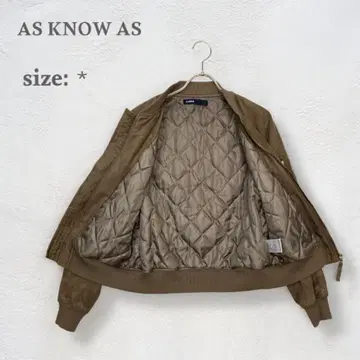 아즈노우아즈 블루종 점퍼 스웨이드 MA-1 가을/겨울 브라운