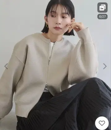 가디건 [ WEB 한정판/별주 ] 지퍼 숏 가디건 여성용