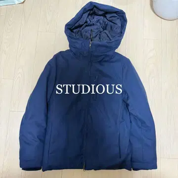 [ STUDIOUS ] 후디드 다운 블루종/자켓 사이즈 0