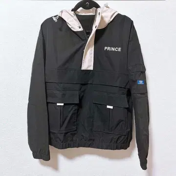 PRINCE 아노락 자켓 블랙/화이트