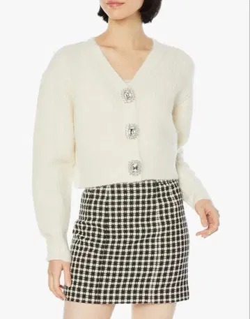 비쥬 가디건 화이트 lb candy stock