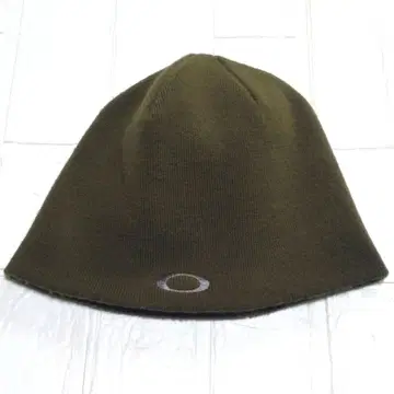 OAKLEY 니트 모자 카키 아크릴 100% 빨간색 택 00s y2k