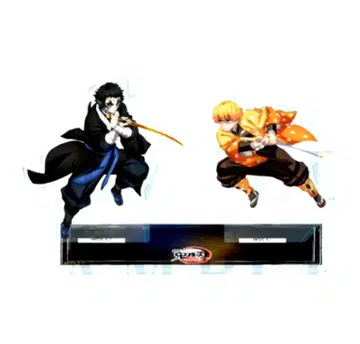 극장판 귀멸의 칼날 무한열차편 격투 아크릴 스탠드 젠이츠 vs 카이가쿠