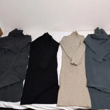 moussy 롱 원피스 UNIQLO 수플레얀 터틀 원피스 4점