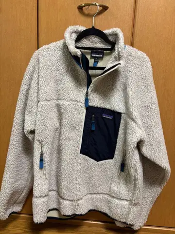 patagonia 플리스 자켓 아이보리/네이비 사이즈 L