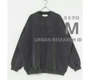 URBAN RESEARCH iD 피그먼트 데미지 오버 맨투맨 M