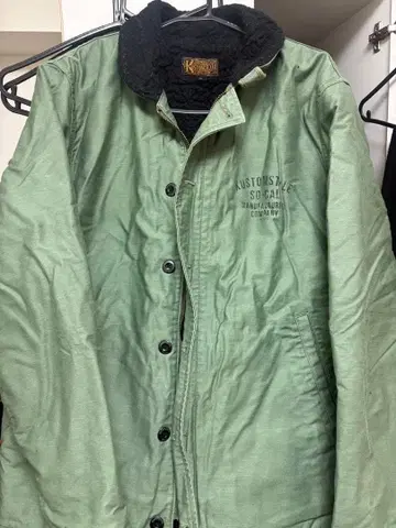 kustomstyle 그린 밀리터리 자켓 XL