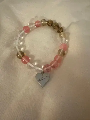 [ 독일/쾰른 ] 컬러풀 비즈 하트 참 팔찌