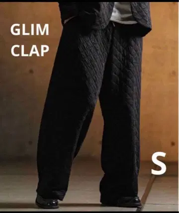 미사용 새상품 GLIMCLAP 퀼팅 팬츠 S 사이즈