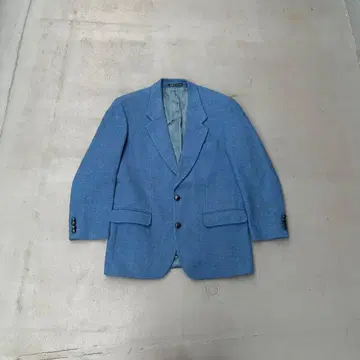 80s Harris tweed 영국제 스카이블루 2b 테일러드 자켓