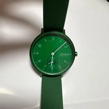 SKAGEN 아날로그 시계 실리콘 밴드 배터리 방전