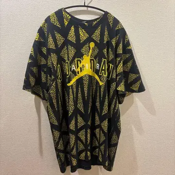 Jordan 오버 사이즈 T셔츠 블랙/옐로우 컬러