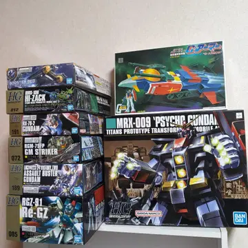 [ 미조립 ] 건담 프라모델 HGUC 외 8체 세트