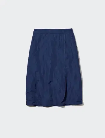 유니클로 방풍 웜 이지 스커트 M 블루