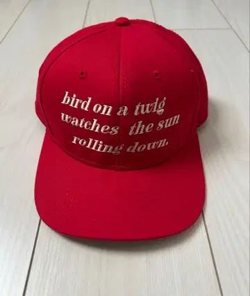 빨간색 캡 M&M 자수 OTTO제 masses