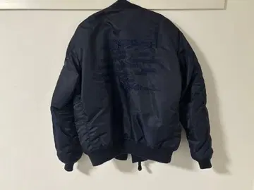 네이비 MA-1 플라이트 자켓 AVIREX 콜라보 새상품급